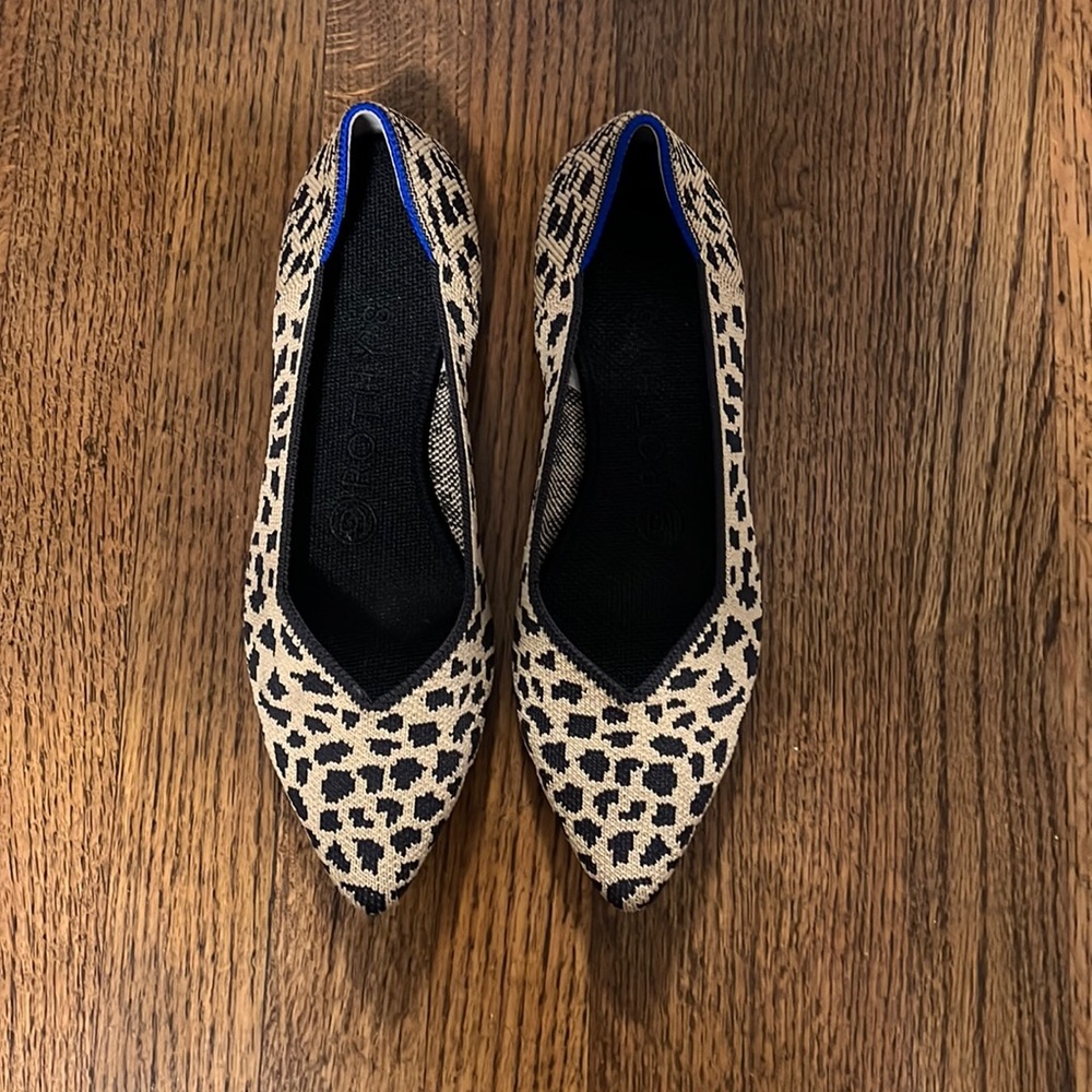 Sahara Cat Rothy’s The Point Flats Size W 6.5